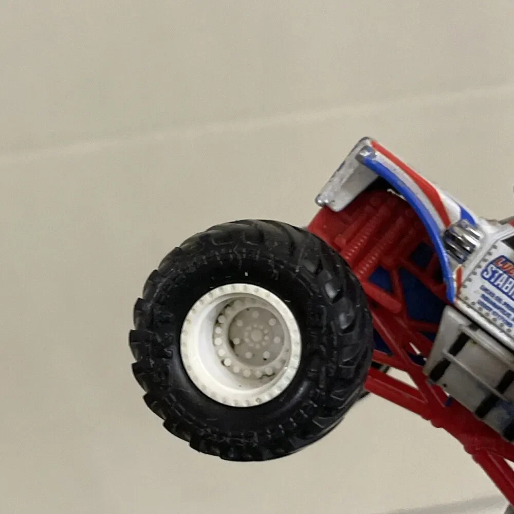 Monster Jam Lucas Stabilizer Red White Hubs Loose Truck 1/64 Diecast